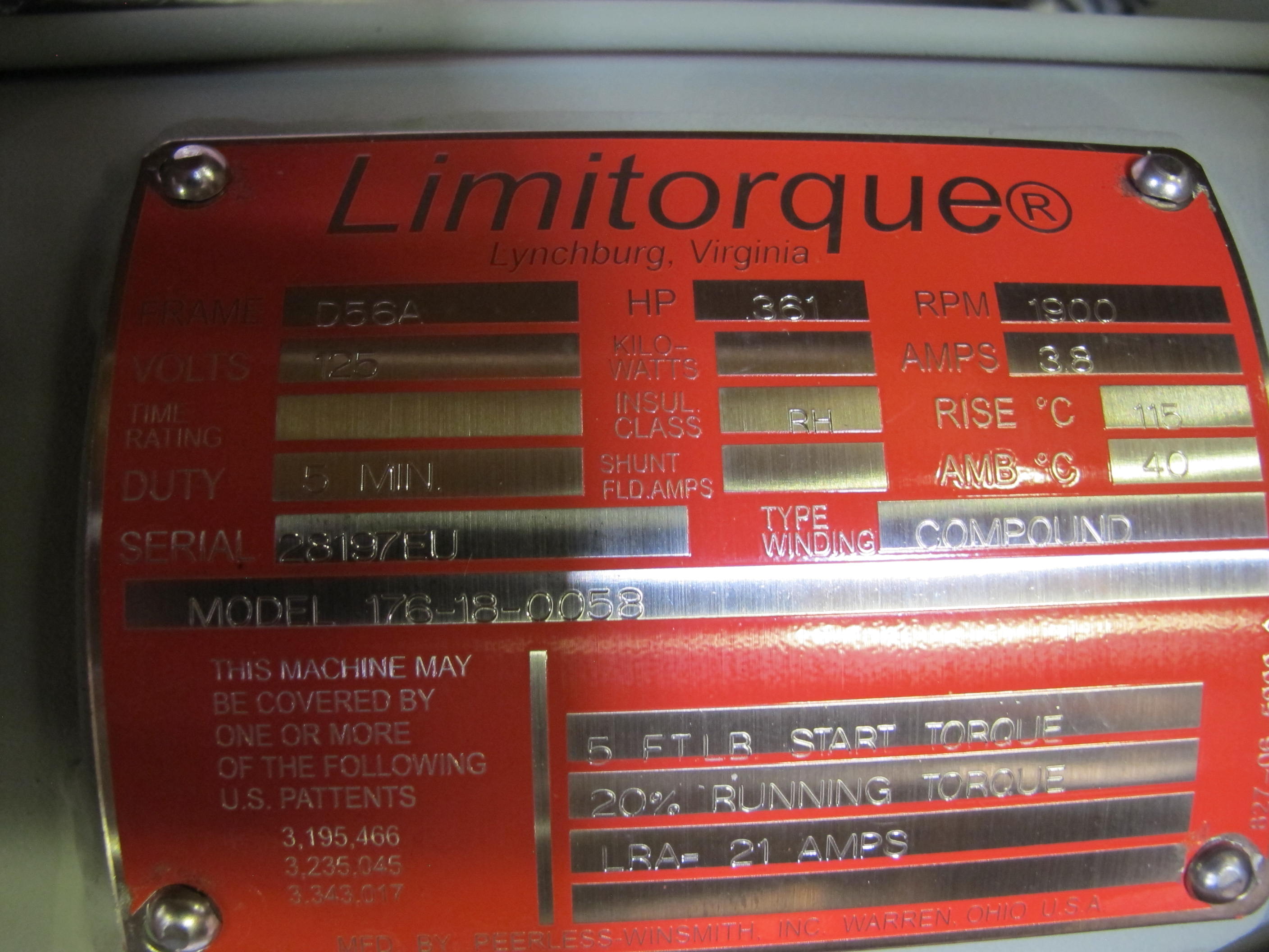 LOT TO INCLUDE PROSSER, JOHNSON CONTROLS, FLOWSERVE: (3) ACTUATOR, 25 PSI MAX RATING, PNEUMATIC KIND. PISTON FOR AIR CONDITIONING, (1) FLOWSERVE MOTOR, 125 VDC, 1900 RPM, NUC,120V, HTR, SMB-000, (1) STERNS SPRING SET DISK BRAKE, HORIZONTAL MOUNTING MOTOR, MODEL#1-055-716-05-XG, 95V, (2) HOLOPHANE LIGHTING FIXTURES, (1) RELIANCE, DUTYMASTER, AC MOTOR, MODEL#P56J2801M-WX. LOADING & HANDLING FEE $15-4536